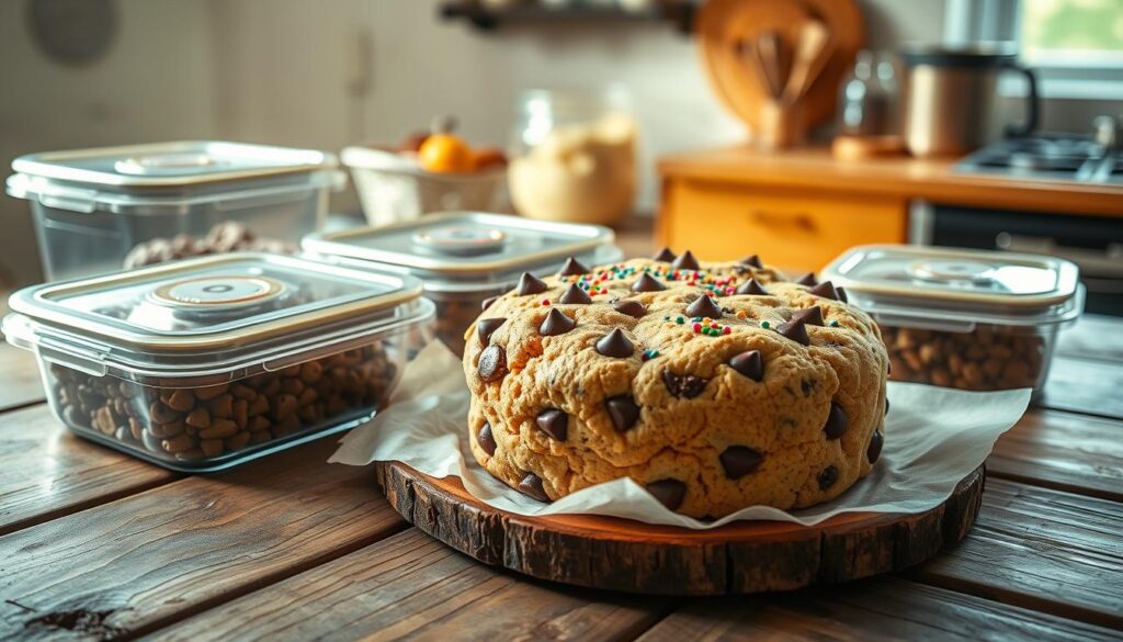 how to store cookie cake