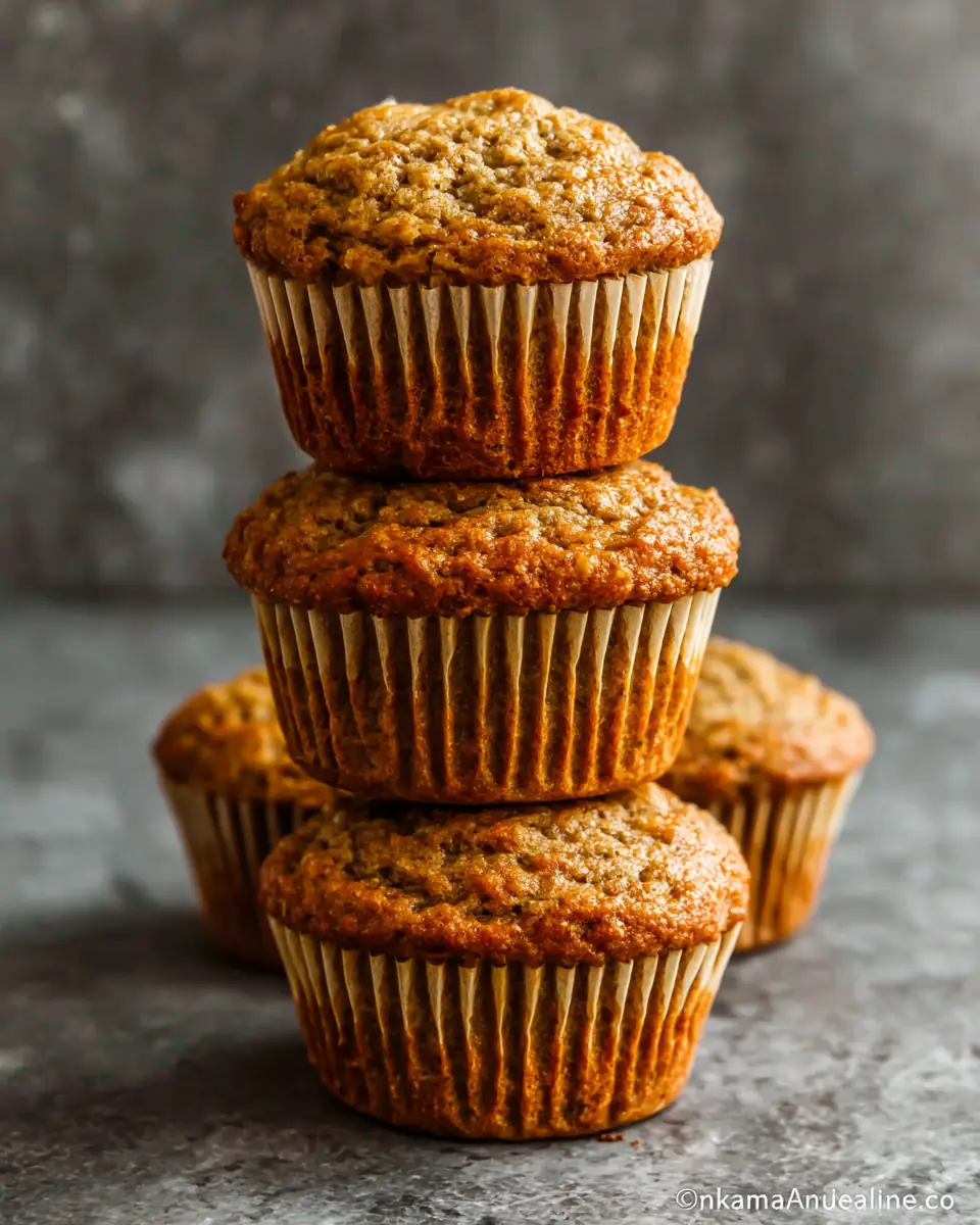 A delicious plate of Banana Bread Muffins
