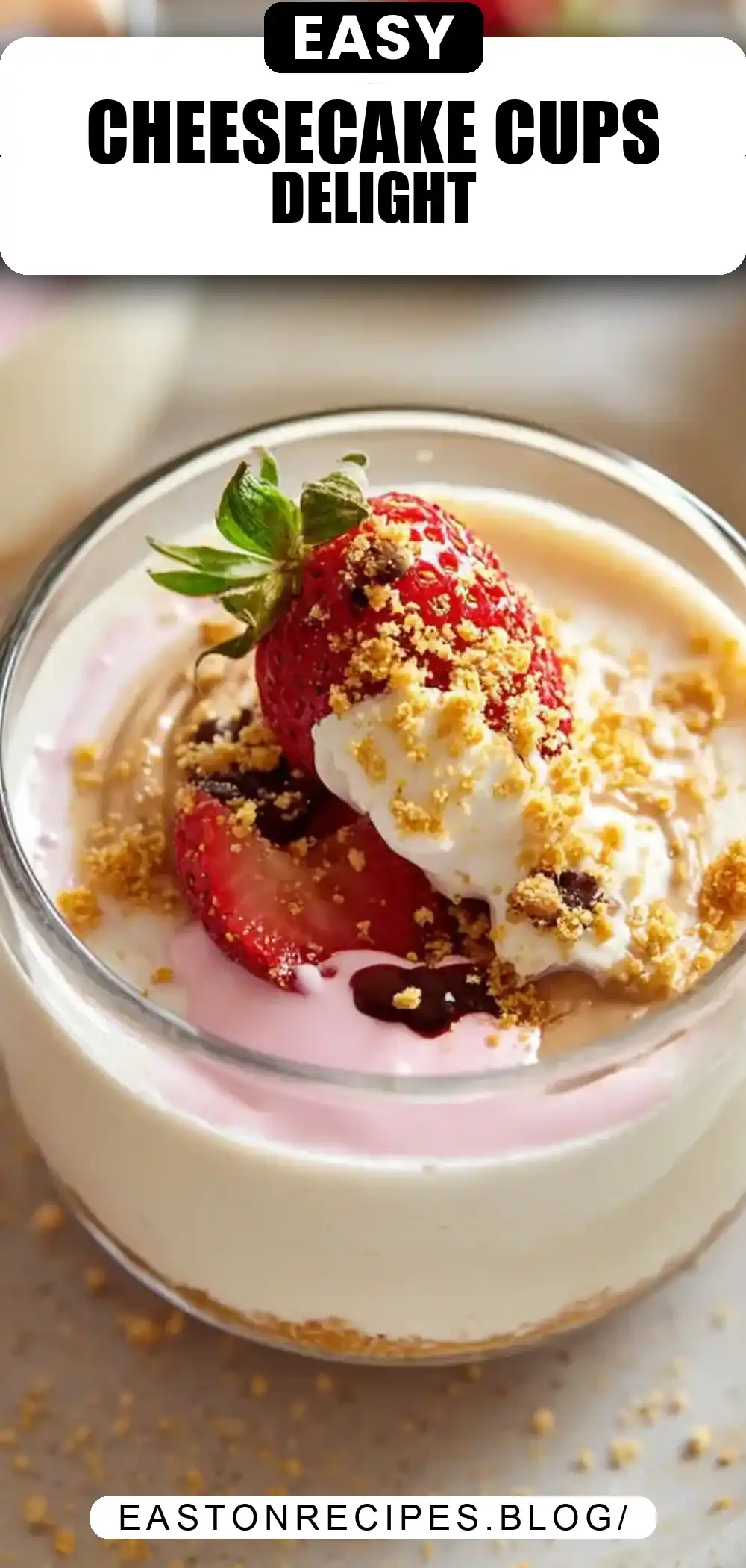 No Bake Cheesecake Cups