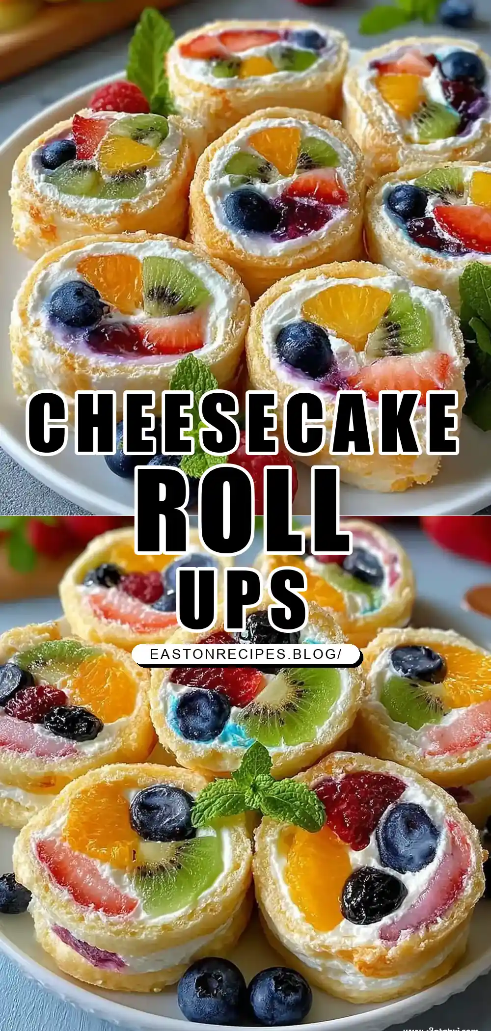 Cheesecake Fruit Salad Roll Ups