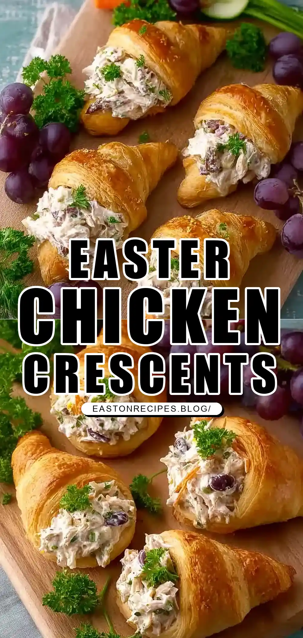 Crispy Easter Chicken Salad Crescent Rolls