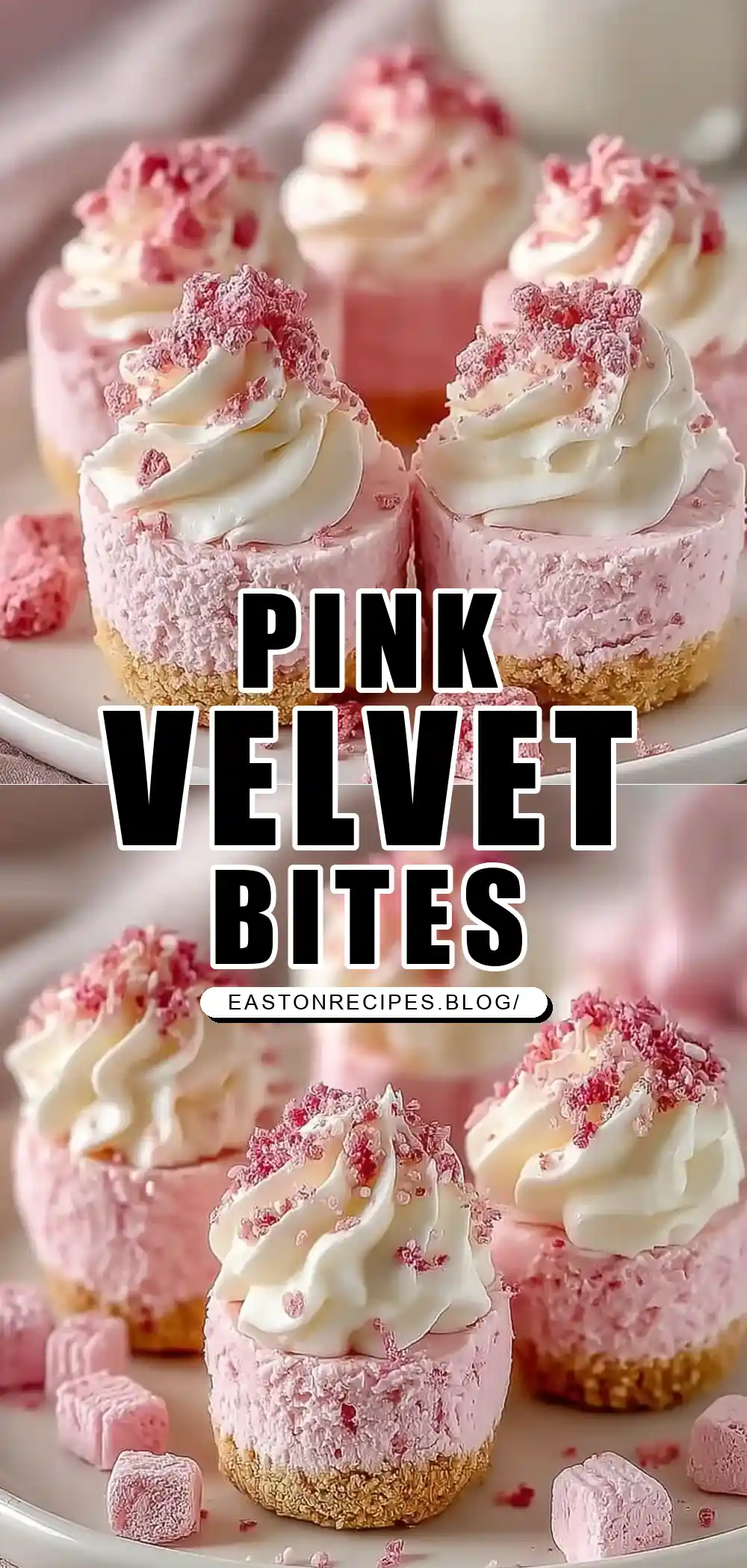 No Bake Pink Velvet Cheesecake Bites: Easy, Creamy, and Perfectly Pretty