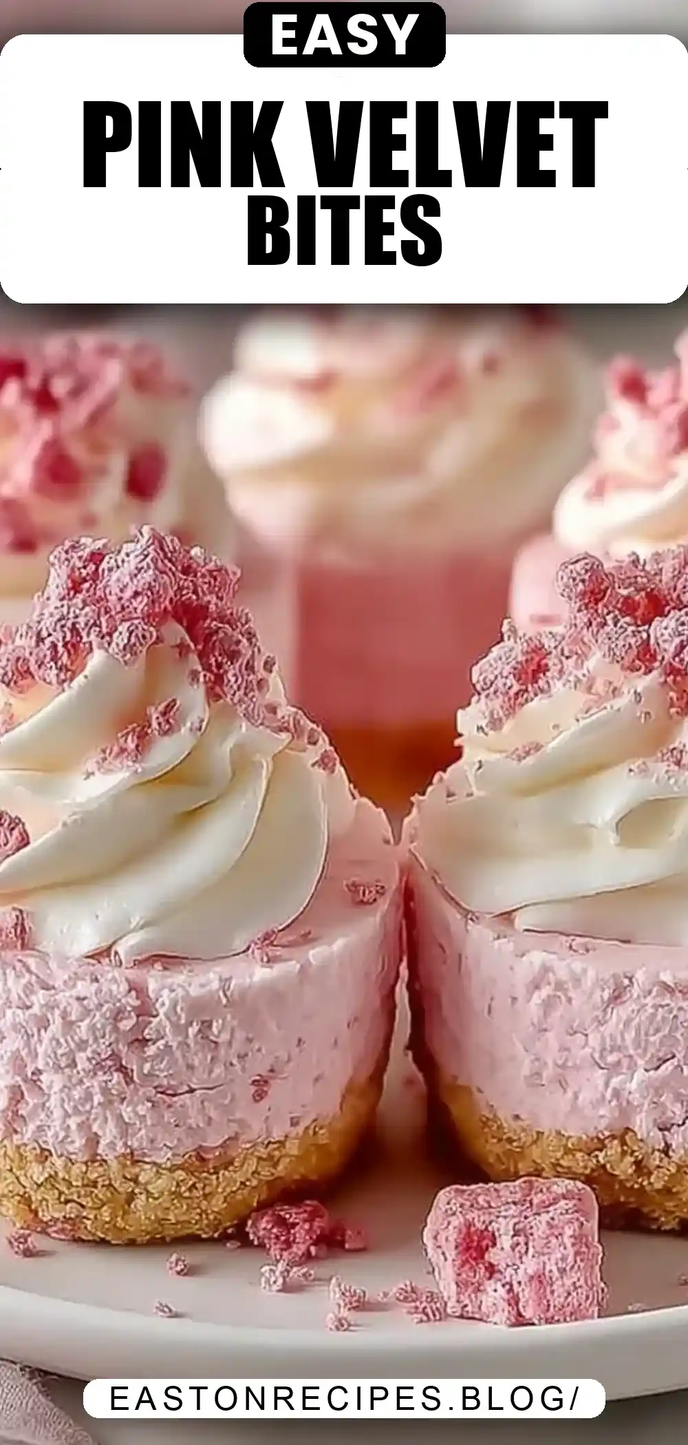 No Bake Pink Velvet Cheesecake Bites: Easy, Creamy, and Perfectly Pretty