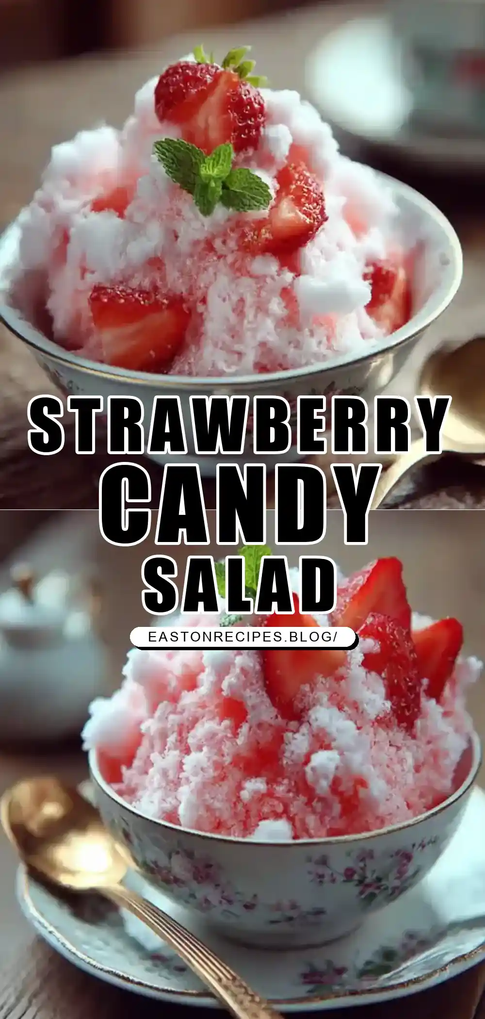 Strawberry Cotton Candy Salad